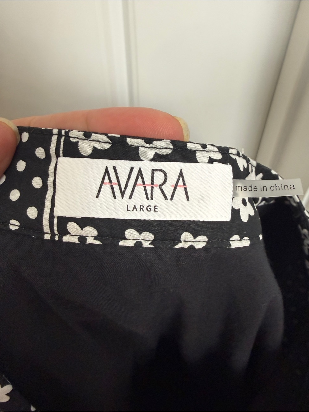 Avara floral and polka-dot patchwork print Cottagecore midi dress size Large - Picture 10 of 10